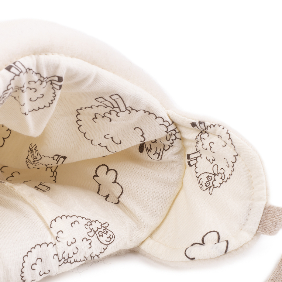 Kids’ Woolly Hat with Bobble White