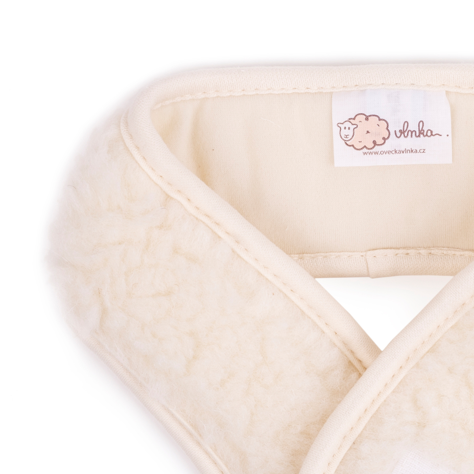 Merino wool neck warmer natural