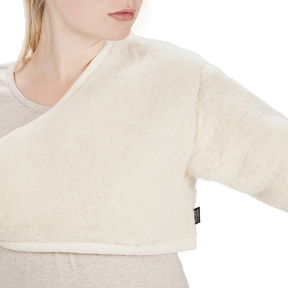 Merino wool shoulder warmer