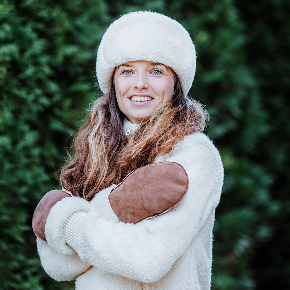 Wool Bomber Hat Natural