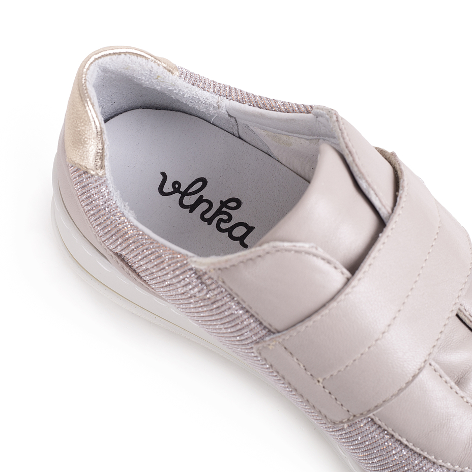 Women's leather sneakers Ingrid Beige