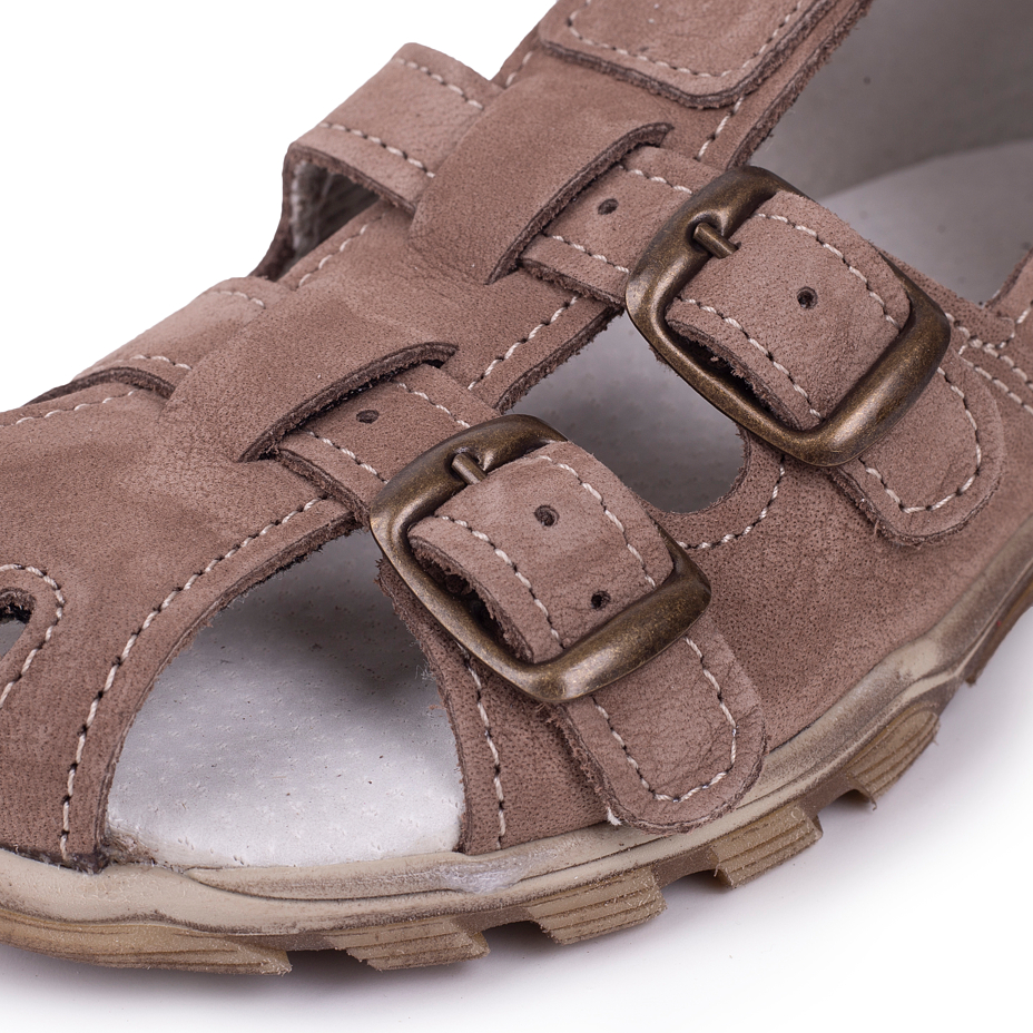 Kids’ leather sandals Zuzu Brown