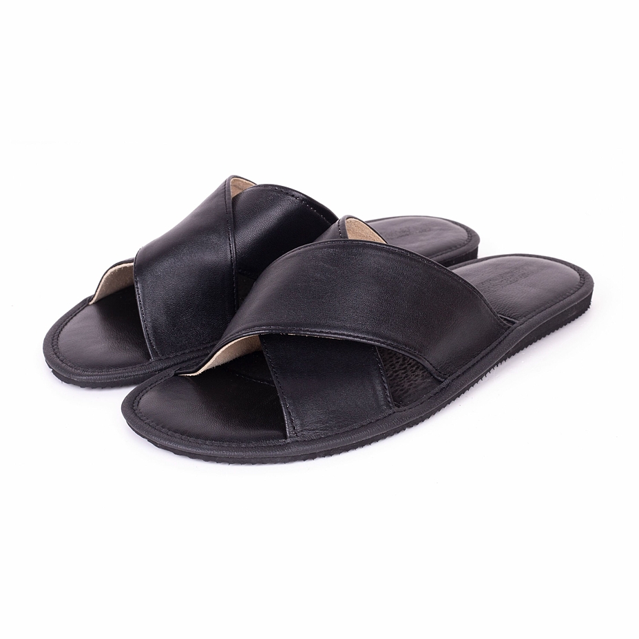 Men's summer leather slippers Alois
