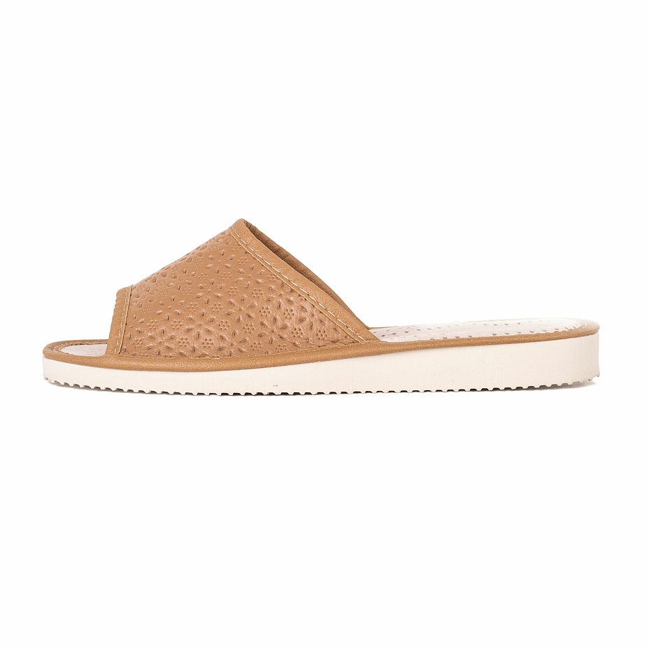 Women's summer open-toe slippers Brown