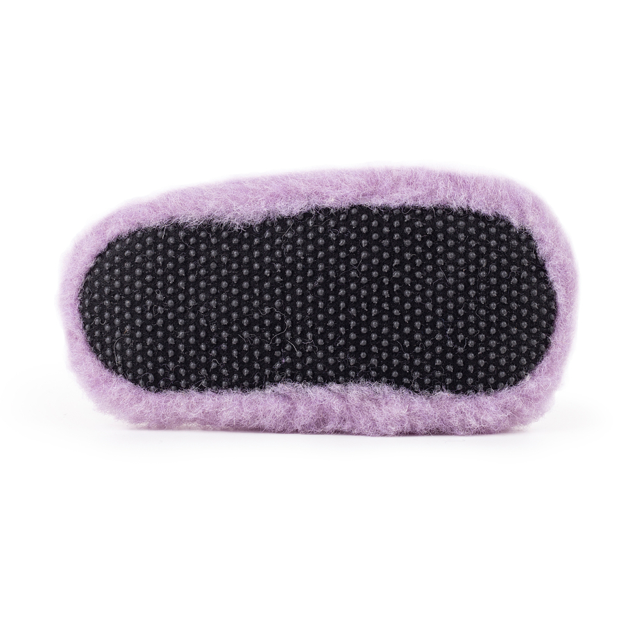 Kids’ wool TV slippers Purple