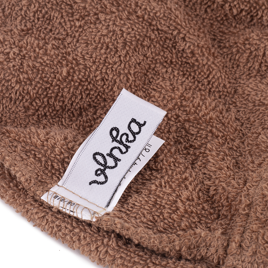 Cotton terry sauna cap