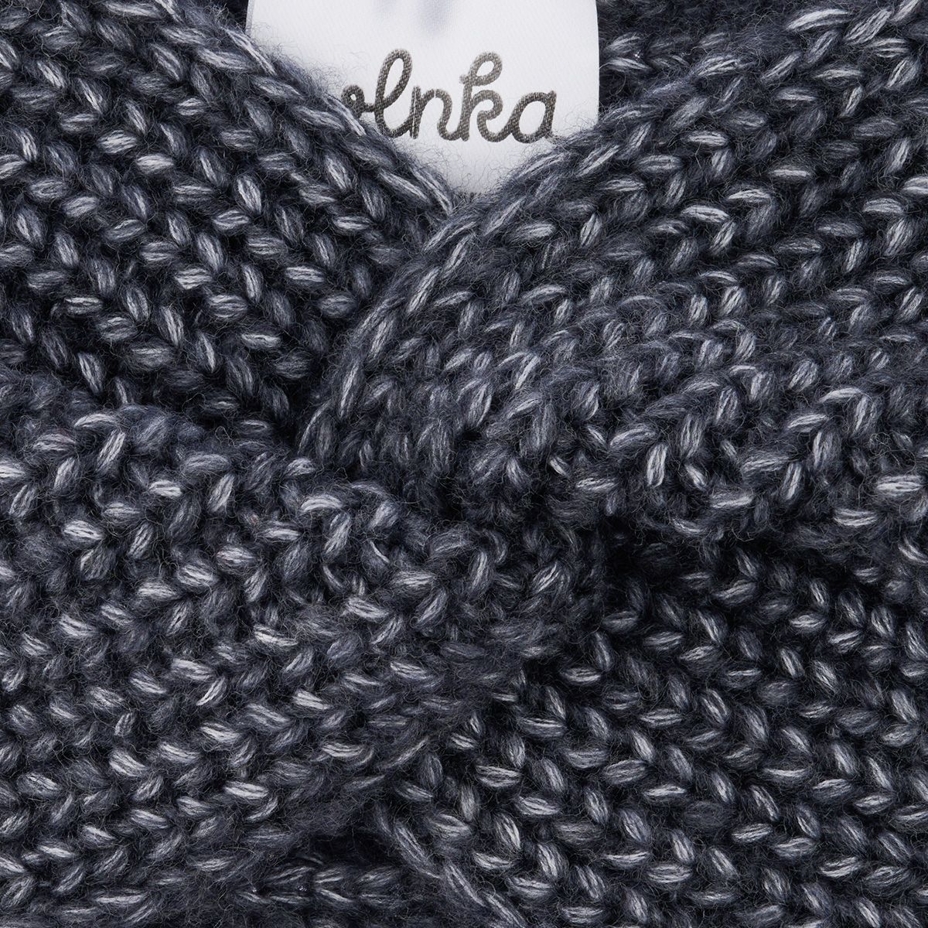 Vlnka Wool Headband C02 Dark Grey