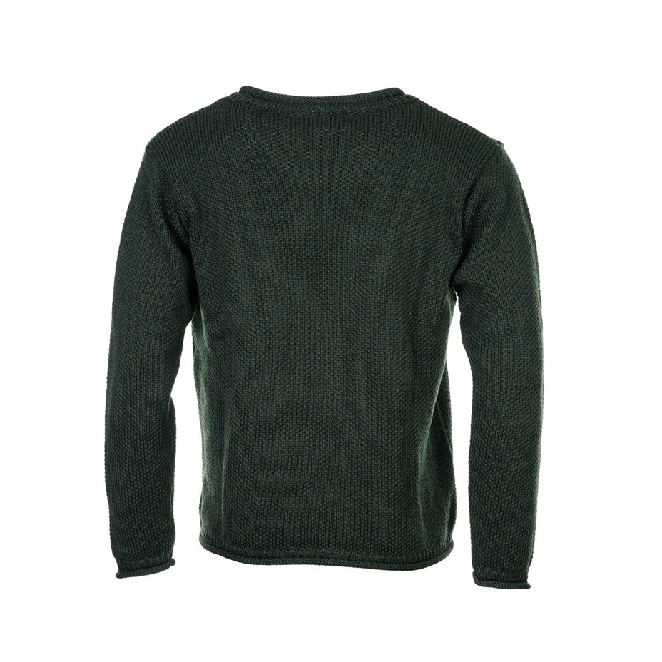 Men's Merino wool pullover sweater green