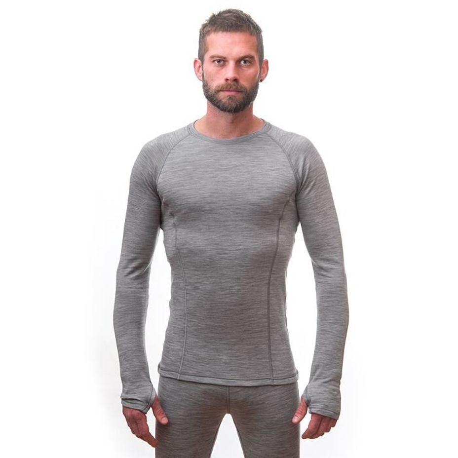 Men’s Sensor Merino Bold Performance Top Cool Grey