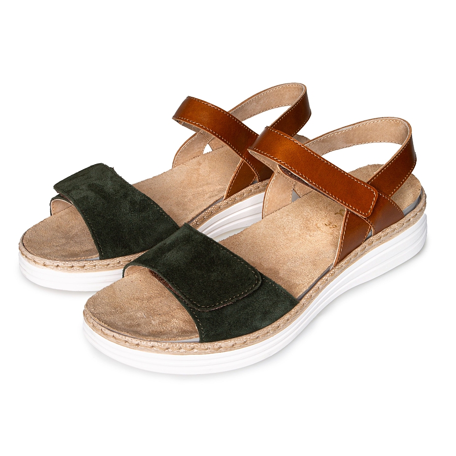 Women’s Veronika Leather Sandals Green