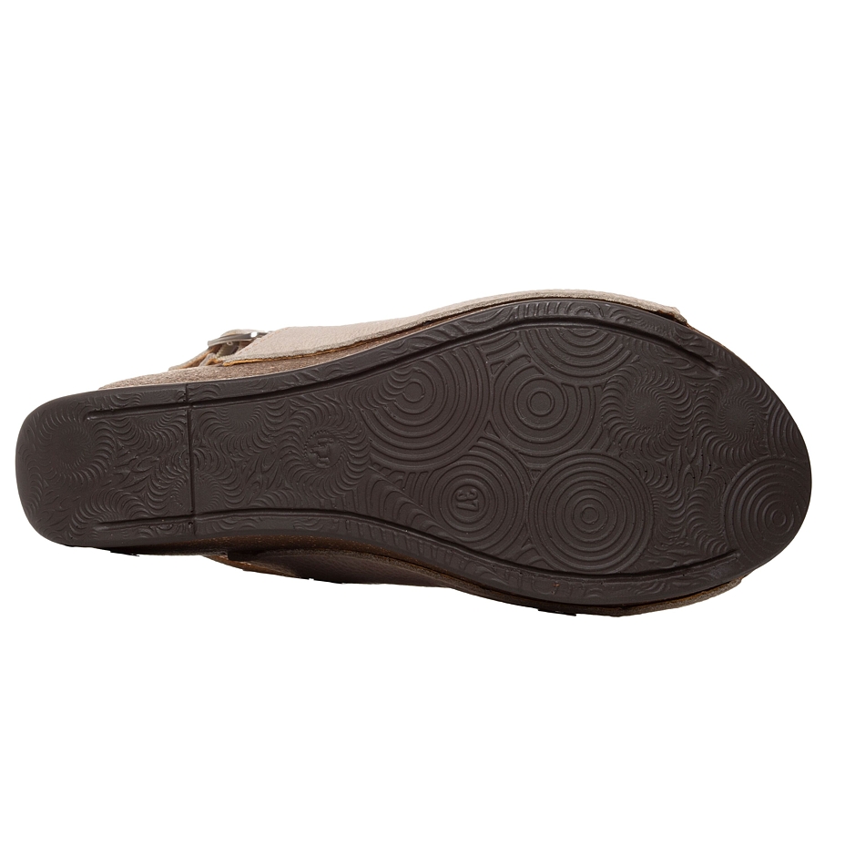 Women’s Valerie Leather Wedge Sandals Beige