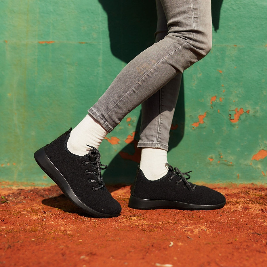 Vlnka Wool Trainers Black