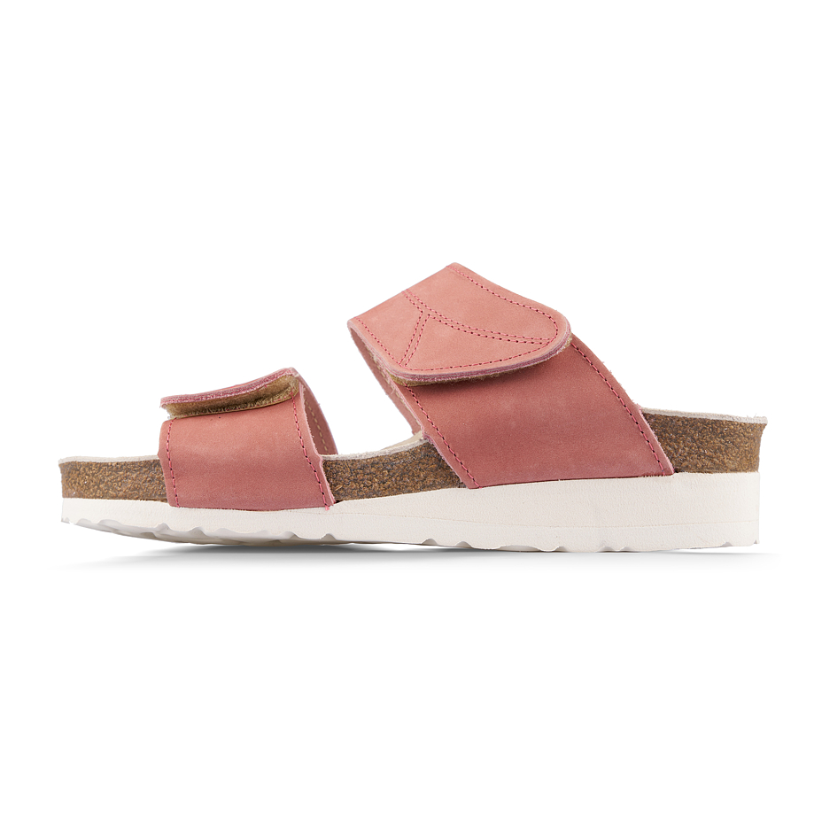 Women’s Saskie Orthopaedic Cork Wedge Sliders Pink