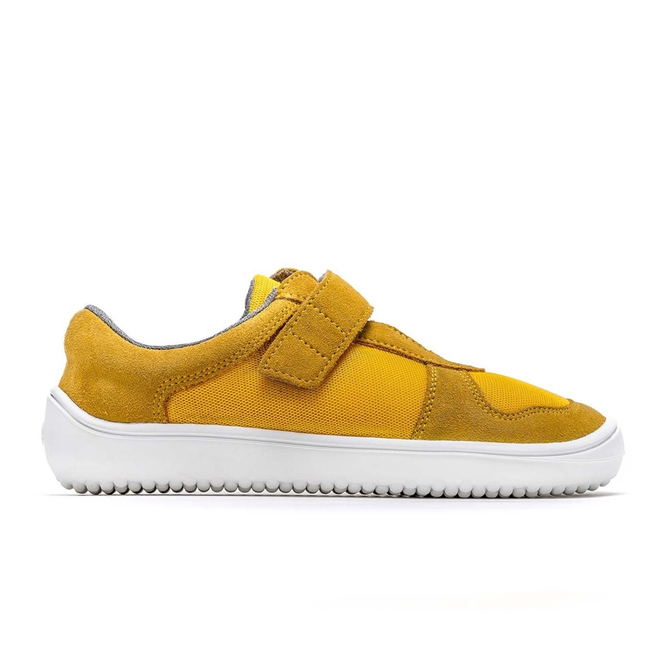 Kids’ Joy Leather Barefoot Trainers Yellow
