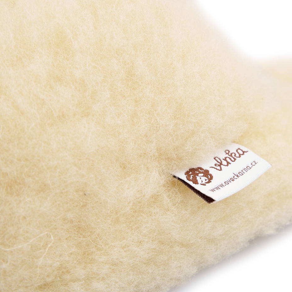 Wool TV Slippers Natural