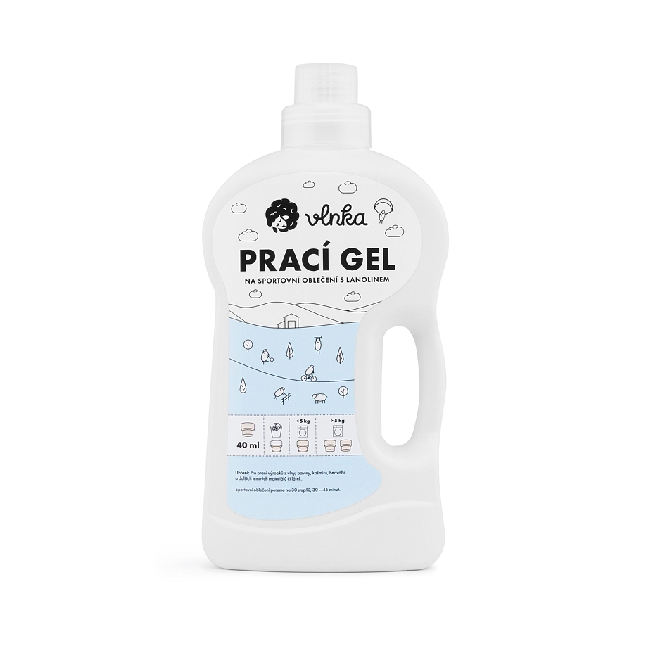 Laundry washing gel with lanolin for sportswear 1L