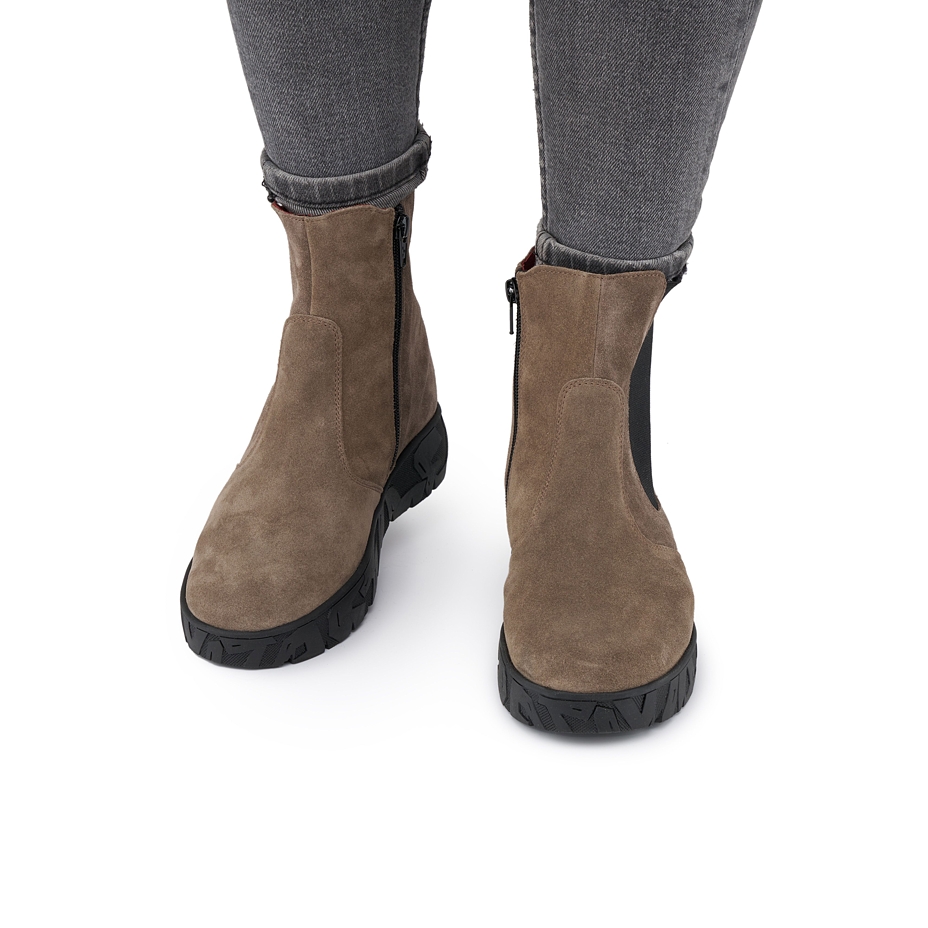 Women’s Patricie Leather Ankle Boots Brown