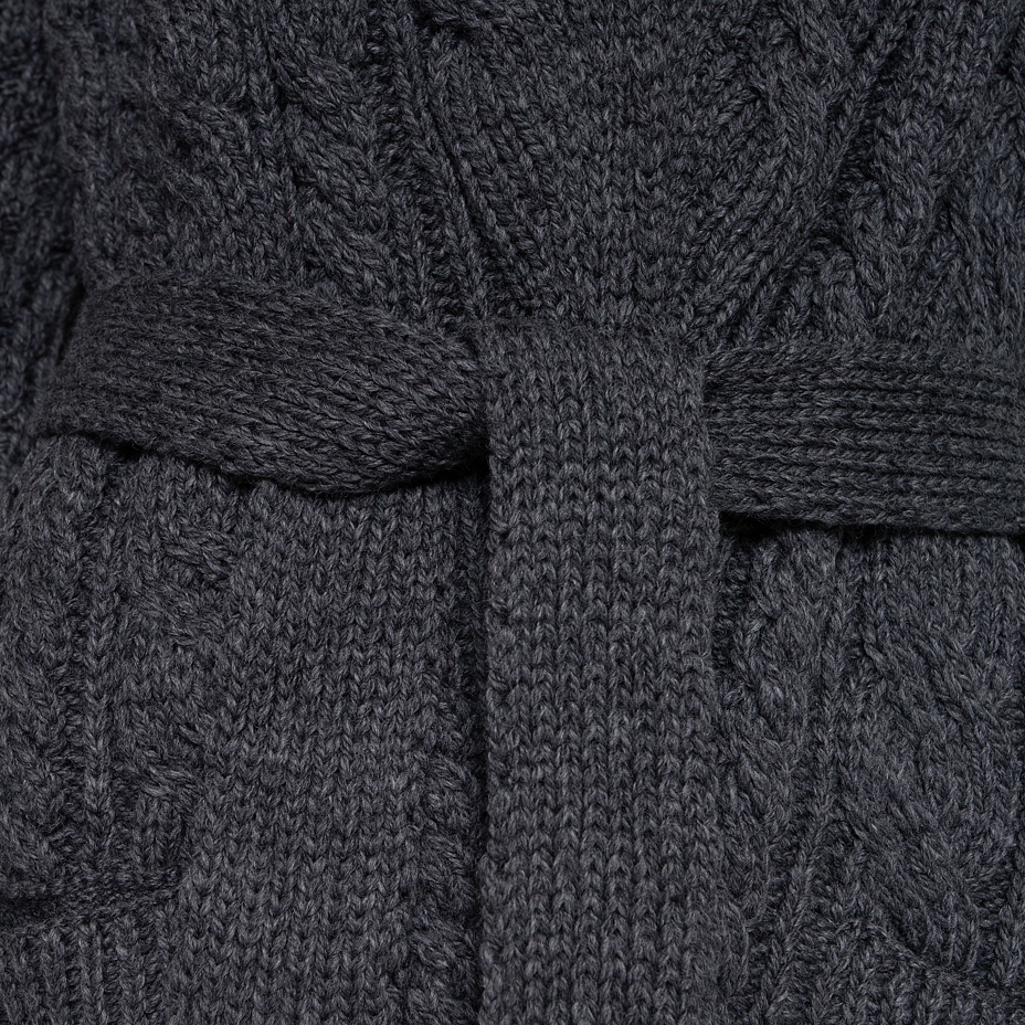 Women’s Vlnka Wool Wrap Cardigan S16 Dark Grey