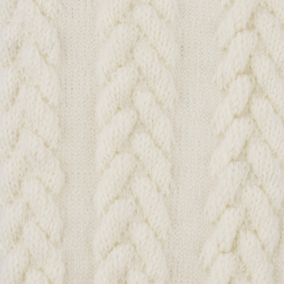 Traditional Merino Wool Leg Warmers White