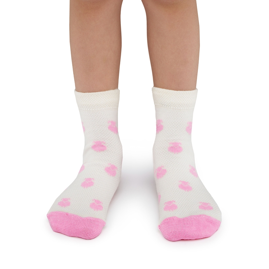 Kids’ Merino Summer Socks Pink Sheep
