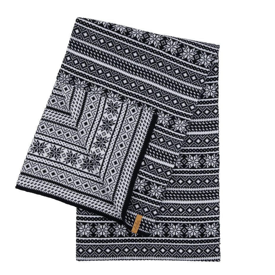 Vlnka Wool Scarf B02 Black