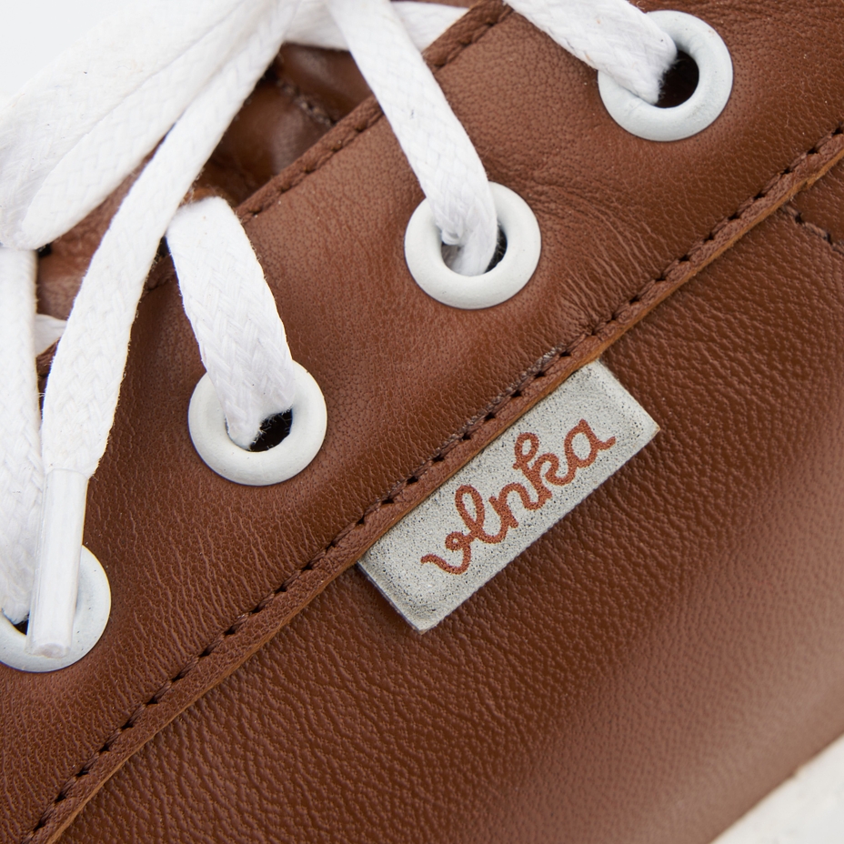 Women’s Nina Leather Trainers Brown