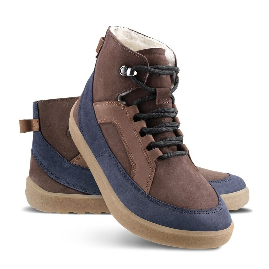 Be Lenka York Leather Ankle Barefoot Boots Brown