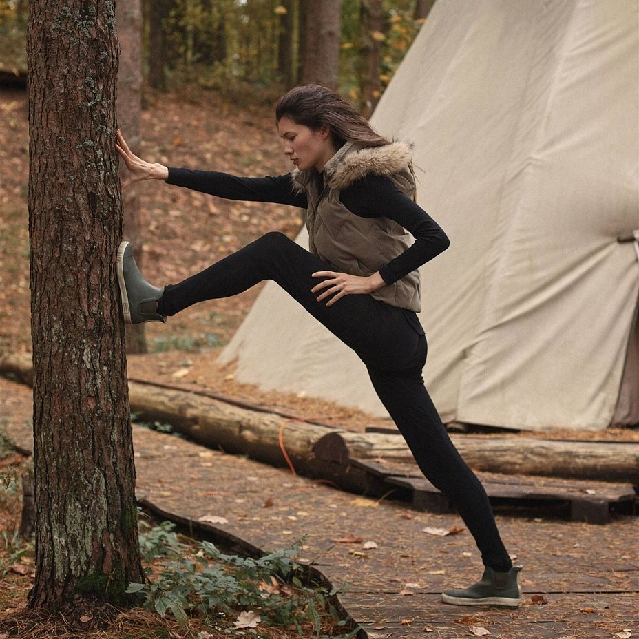 Women's Performance Merino WARM THERMOWAVE Baselayer Pants Black