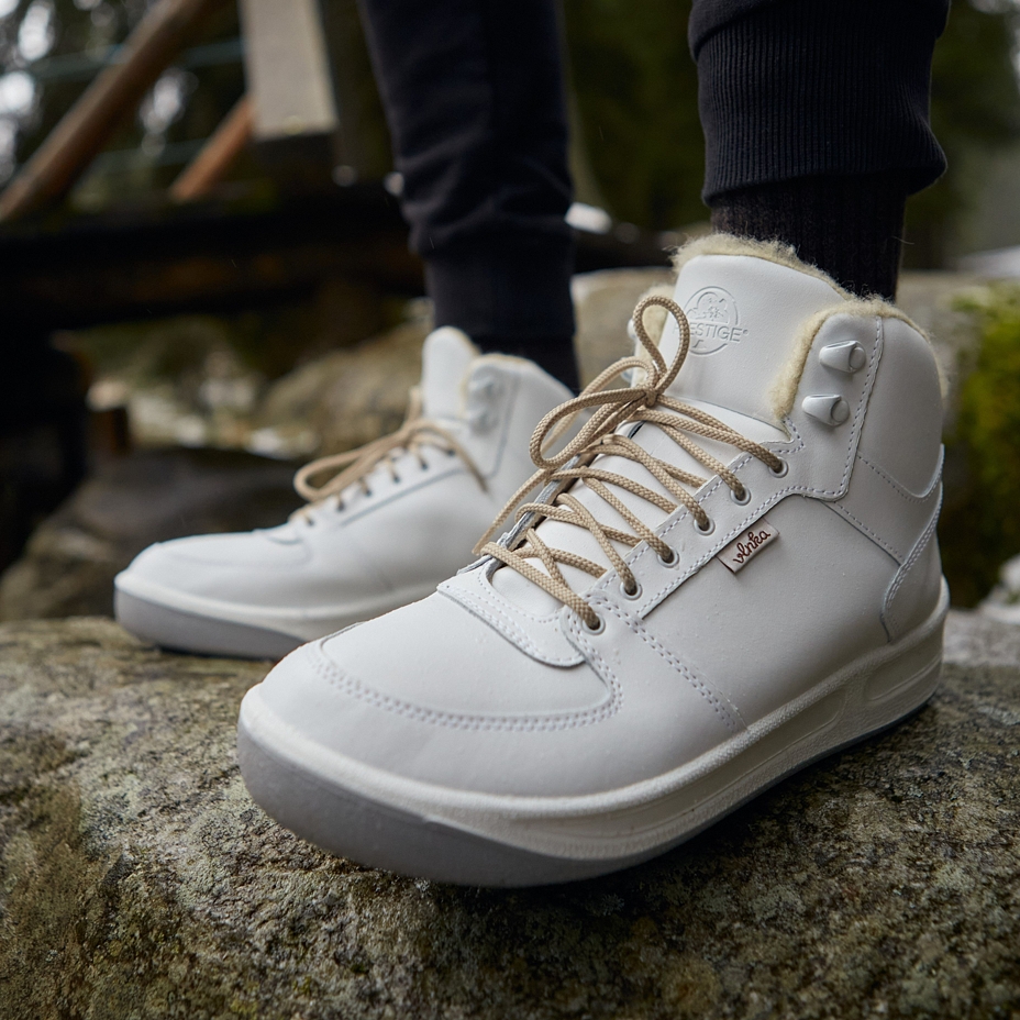 Prestige Vlnka Winter Boots with Wool Lining White