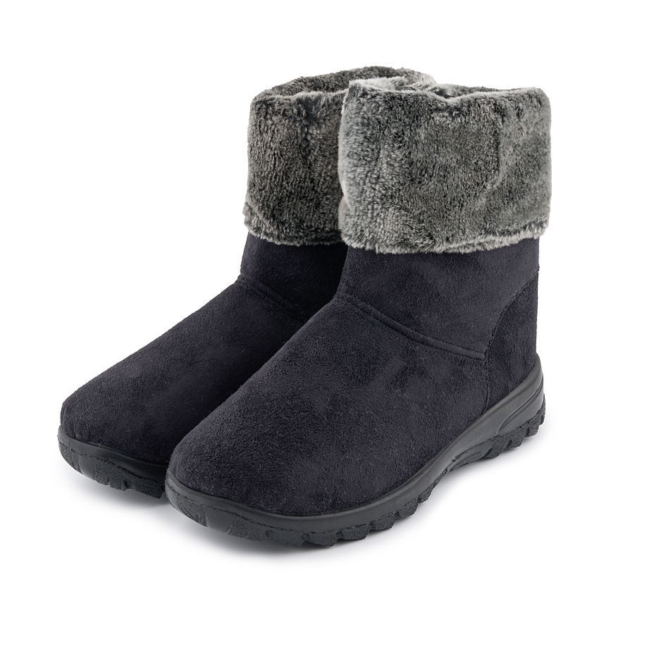 Anita Women's Sheepskin Winter Ankle Boots - Black