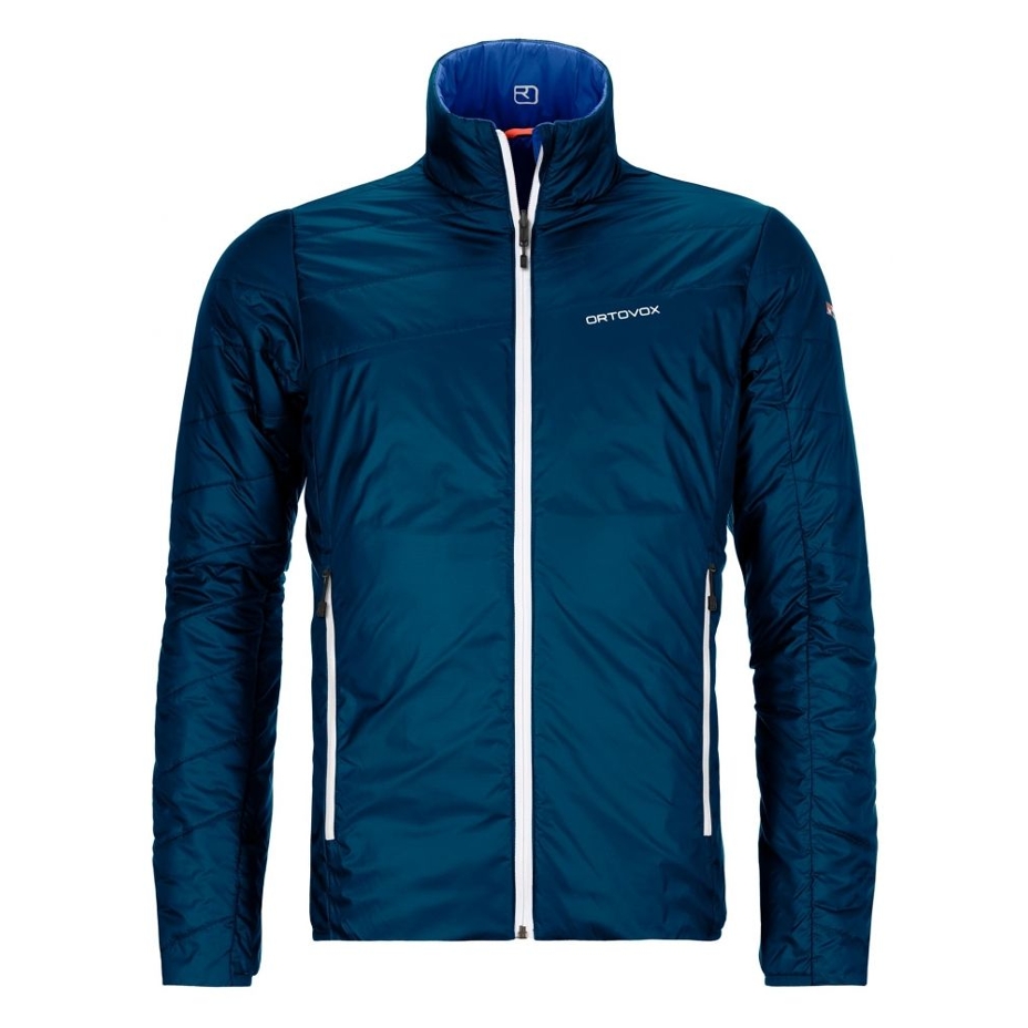 Men’s Ortovox Piz Boval Jacket Petrol Blue