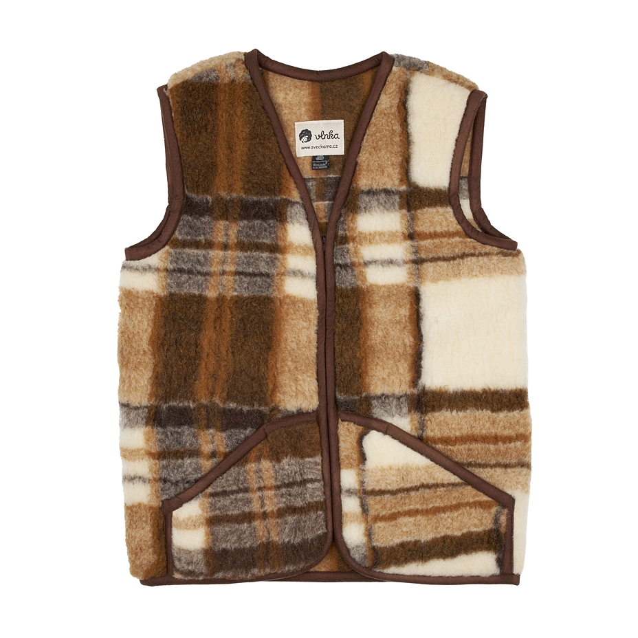 Wool Plaid Vest