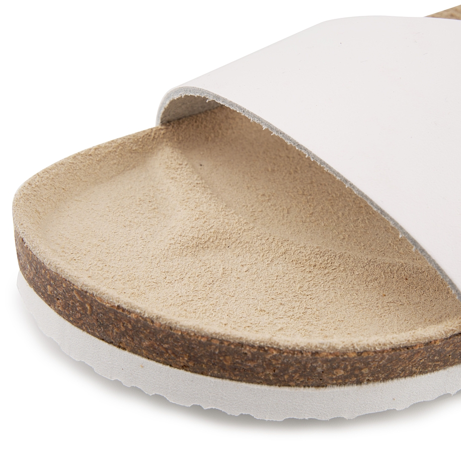 Women's anatomical cork slip-on shoes Lola white model 2024