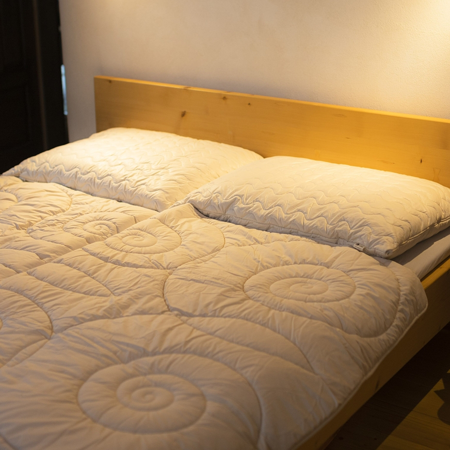 Premium summer duvet with Merino wool