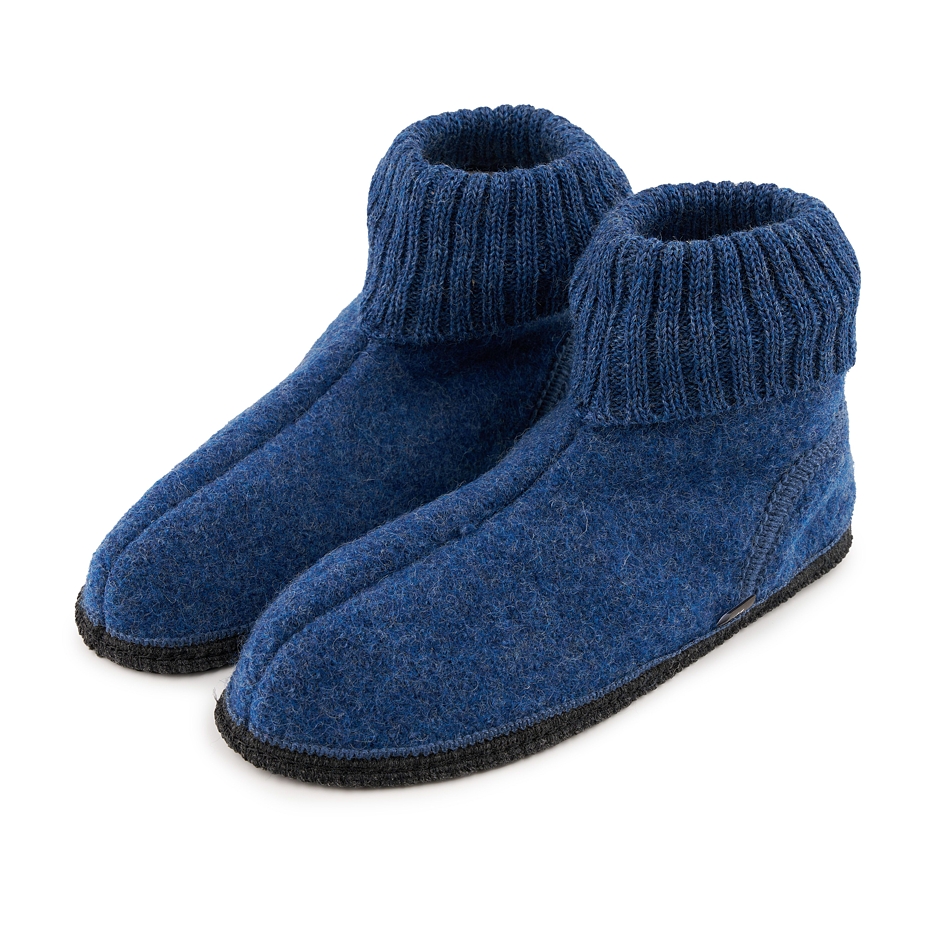 Men's Adam Felt TV Slippers Blue