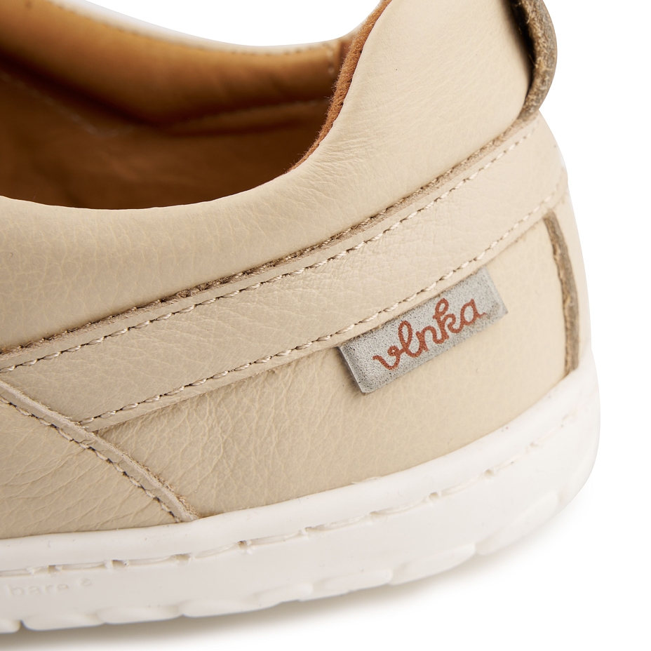Barefoot leather sneakers Sasha beige