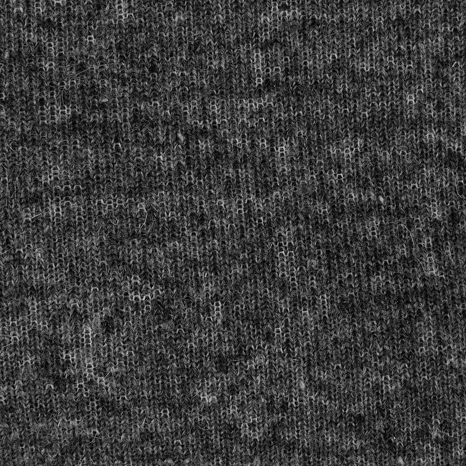 Wool pet bed with high edge dark grey