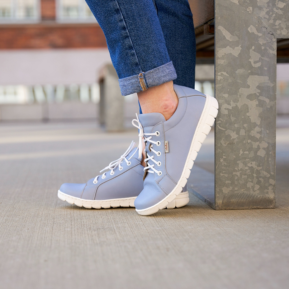 Women’s Nina Leather Trainers Blue