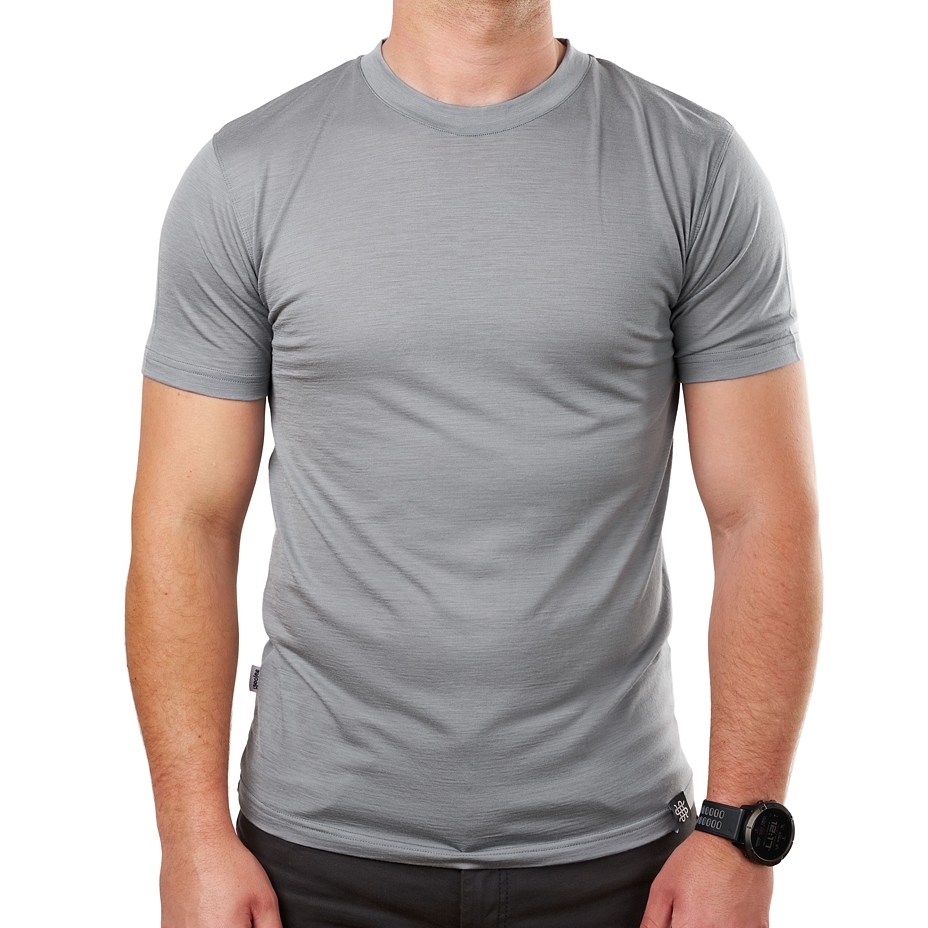 Men’s Merino Short Sleeve T-shirt Grey