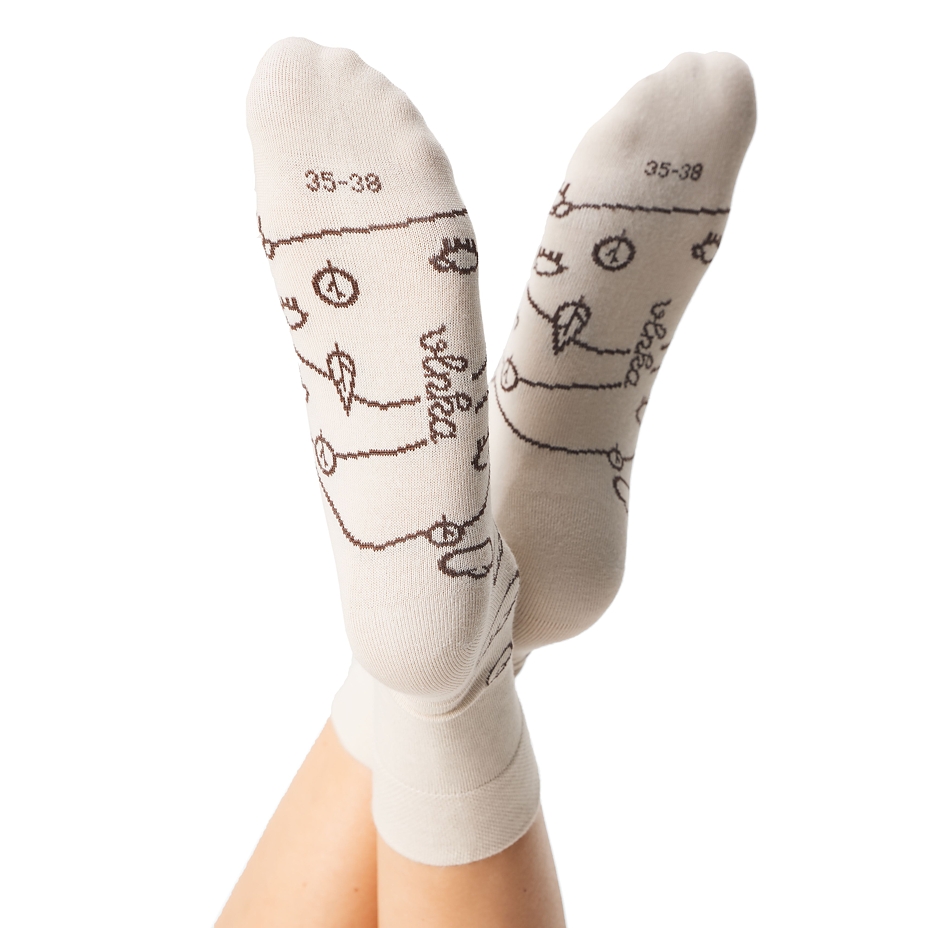 Vlnka Cotton Socks Meadow Beige