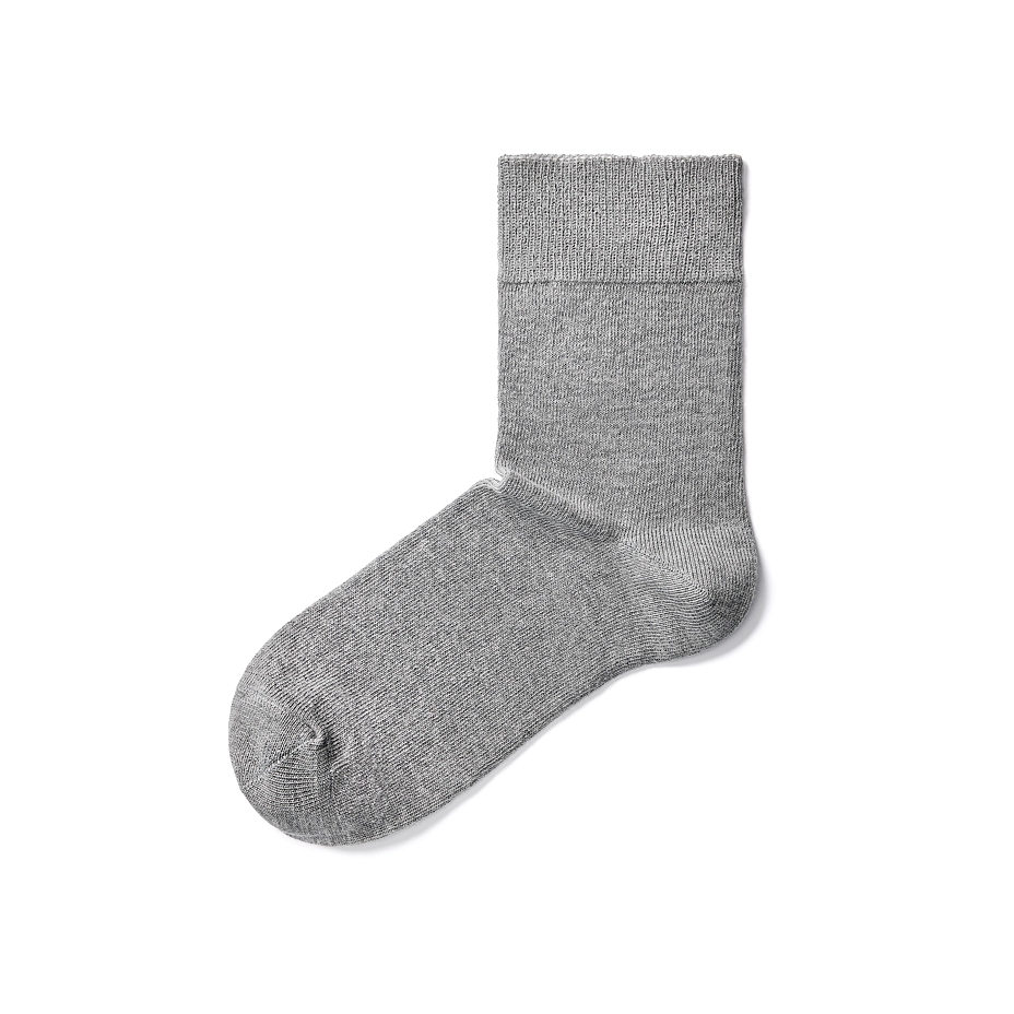 Loose Top Cotton Socks Light Grey