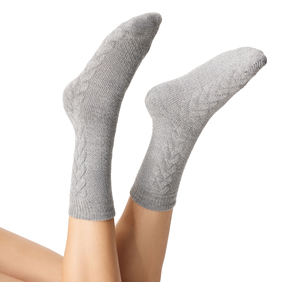 Traditional Merino Wool Socks Grey