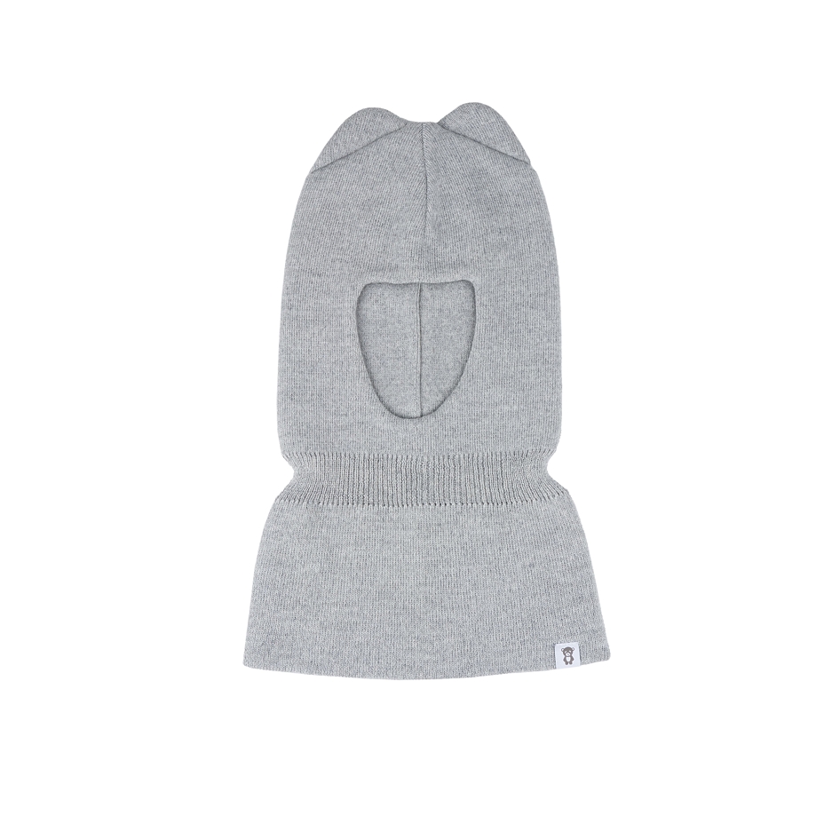 Children's Wool Balaclava Merino Gray