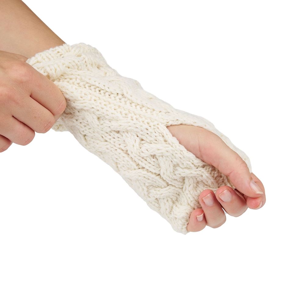 Wool winter hand warmers Supersoft Merino natural