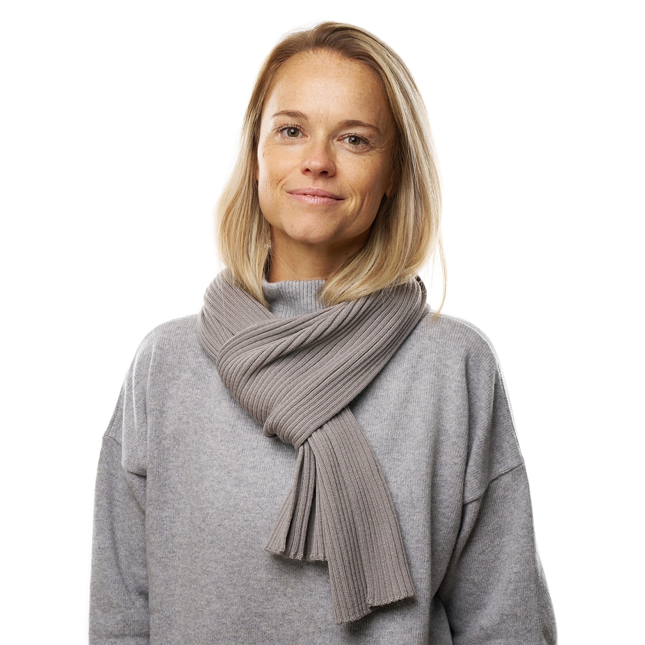 Wool Scarf Merino Prins Gray