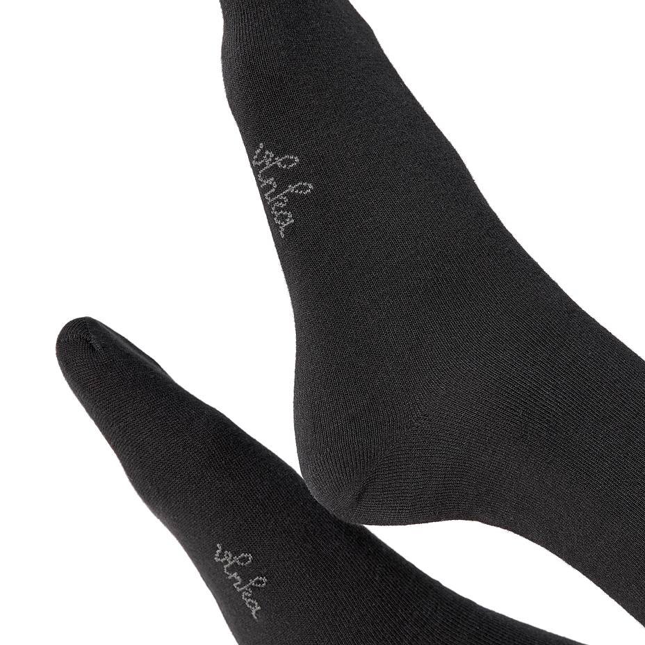 5 pairs of cotton diabetic socks with aloe vera black
