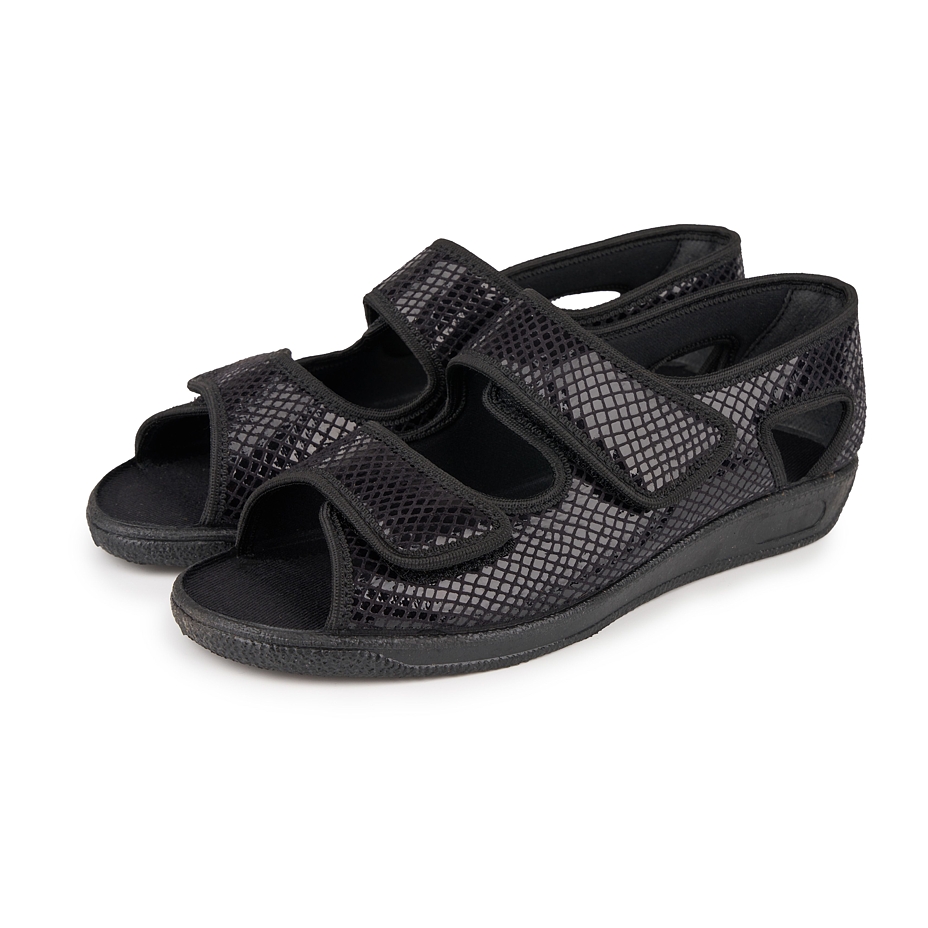 Women's bandage sandals for bunions Marina black