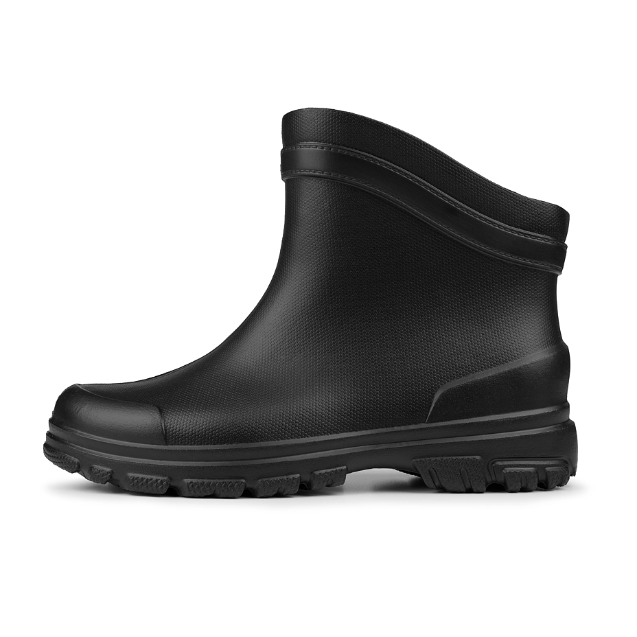 Women's low wellies with wool insole black