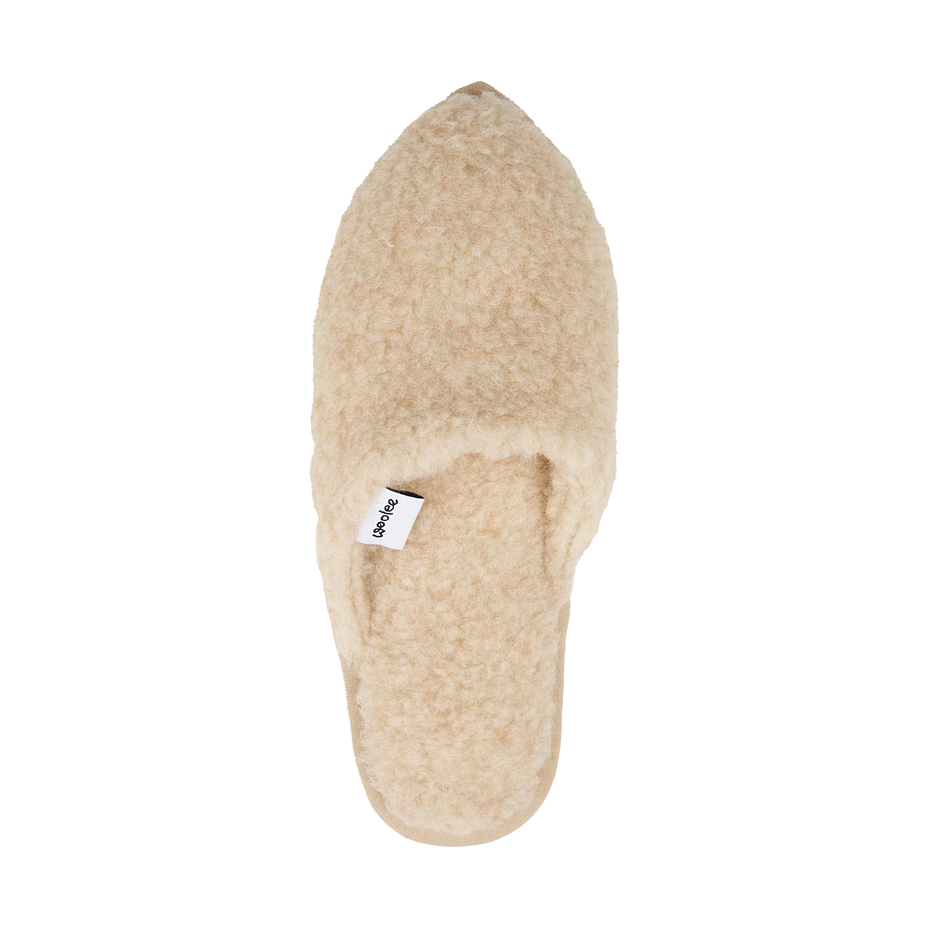 Women's wool slippers Lenka beige