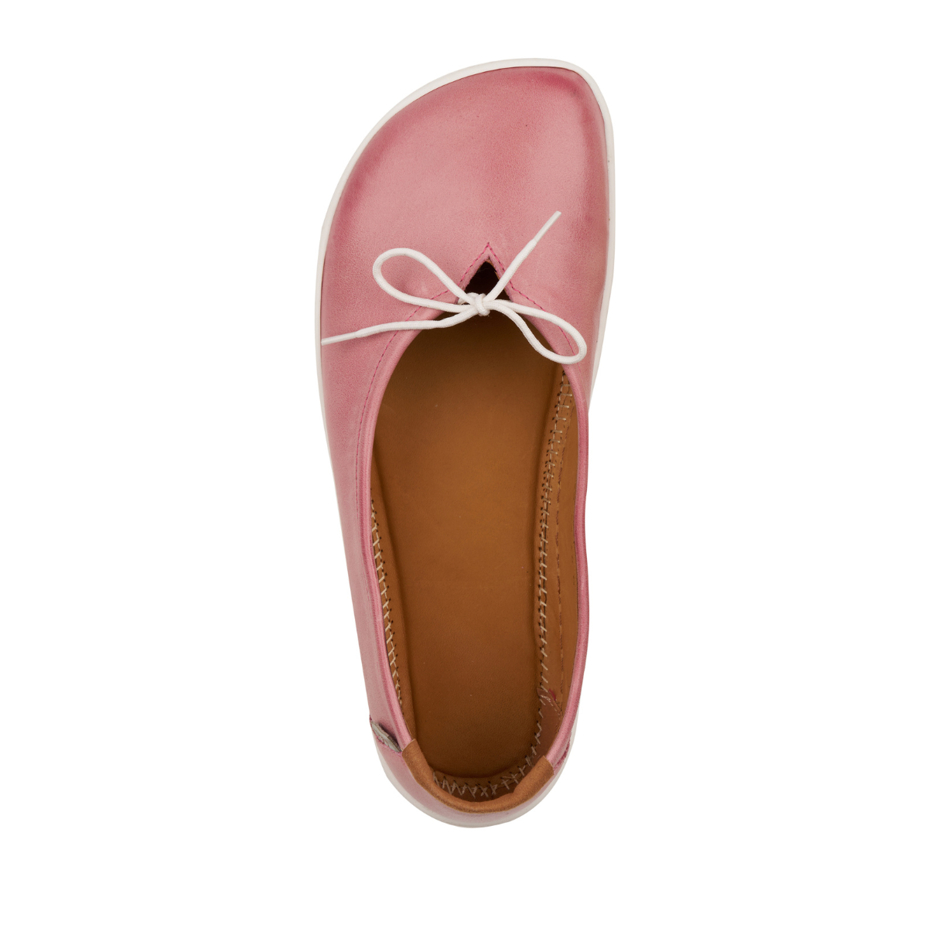 Women's barefoot leather ballerina flats Tamara pink